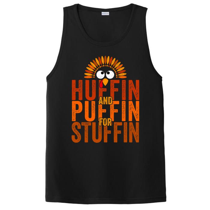 Thanksgiving Run Turkey Trot Huffin And Puffin For Stuffin PosiCharge Competitor Tank