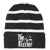 The Rizzler Striped Beanie with Solid Band