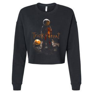 Trick R Treat Samhain Cropped Pullover Crew