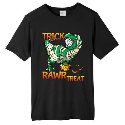 Trick Rawr Treat T Rex Dinosaur Halloween Volleyball Player Gift Tall Fusion ChromaSoft Performance T-Shirt