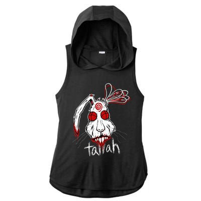 Tallah Rabbit Ladies PosiCharge Tri-Blend Wicking Draft Hoodie Tank