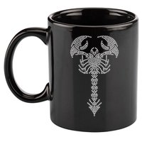 Tattoo Rhinestone 11oz C Handle Ceramic Mug