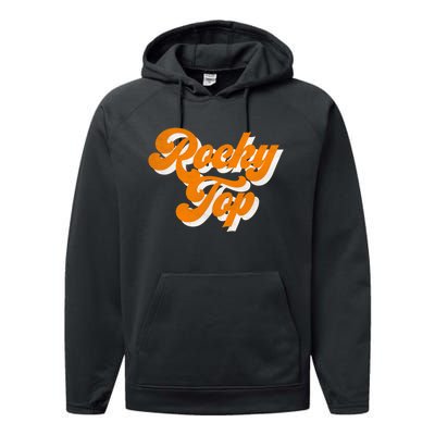 Tennessee Rocky Top TN Football Baseball Sport Fans Performance Fleece Hoodie