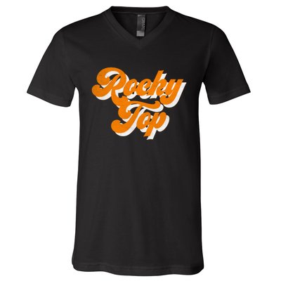 Tennessee Rocky Top TN Football Baseball Sport Fans V-Neck T-Shirt