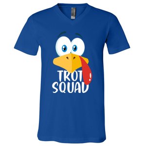 Thanksgiving Running Turkey Trot Squad Gift V-Neck T-Shirt