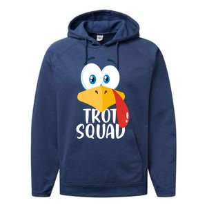 Thanksgiving Running Turkey Trot Squad Gift Performance Fleece Hoodie