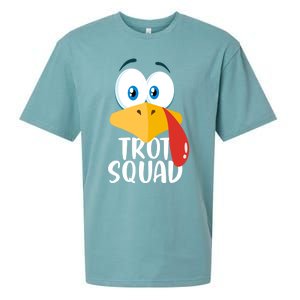 Thanksgiving Running Turkey Trot Squad Gift Sueded Cloud Jersey T-Shirt