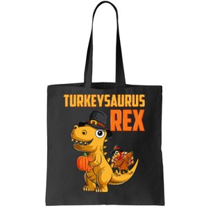 Turkeysaurus Rex Turkey Dino Thanksgiving Tote Bag