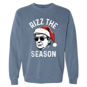 Trump Rizz The Season Christmas Donald Trump Rizz The Season Christmas Garment-Dyed Sweatshirt