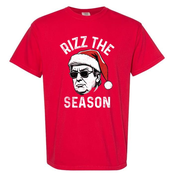 Trump Rizz The Season Christmas Donald Trump Rizz The Season Christmas Garment-Dyed Heavyweight T-Shirt