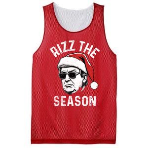 Trump Rizz The Season Christmas Donald Trump Rizz The Season Christmas Mesh Reversible Basketball Jersey Tank