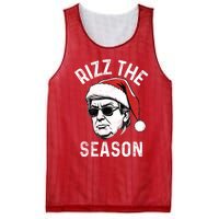 Trump Rizz The Season Christmas Donald Trump Rizz The Season Christmas Mesh Reversible Basketball Jersey Tank