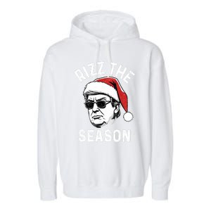 Trump Rizz The Season Christmas Donald Trump Rizz The Season Christmas Garment-Dyed Fleece Hoodie