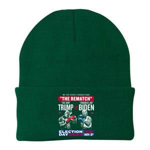 The Rematch The Don And Crooked Joe Pro Trump 2024 Knit Cap Winter Beanie