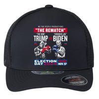 The Rematch The Don And Crooked Joe Pro Trump 2024 Flexfit Unipanel Trucker Cap