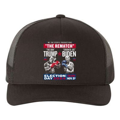 The Rematch The Don And Crooked Joe Pro Trump 2024 Yupoong Adult 5-Panel Trucker Hat