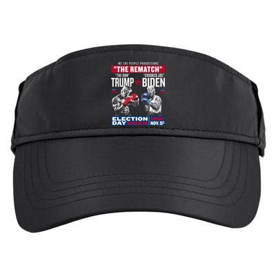 The Rematch The Don And Crooked Joe Pro Trump 2024 Adult Drive Performance Visor