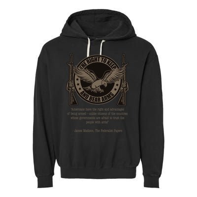 The Right To Keep And Bear Arms Constitutional Gift Garment-Dyed Fleece Hoodie