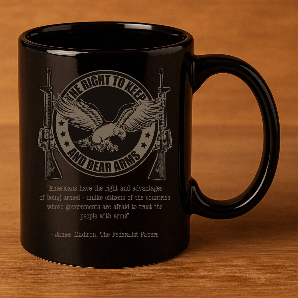 The Right To Keep And Bear Arms Constitutional Gift 11oz C Handle Ceramic Mug