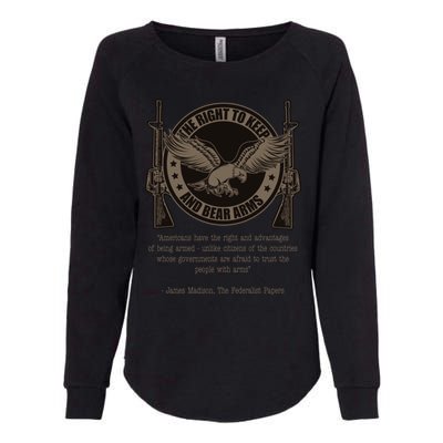 The Right To Keep And Bear Arms Constitutional Gift Womens California Wash Sweatshirt