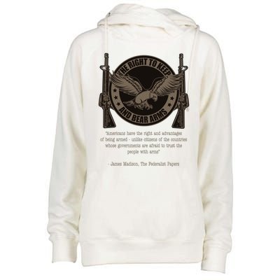 The Right To Keep And Bear Arms Constitutional Gift Womens Funnel Neck Pullover Hood