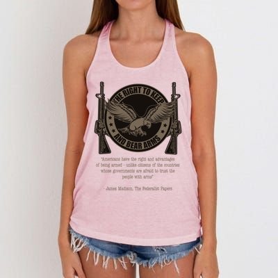 The Right To Keep And Bear Arms Constitutional Gift Women's Knotted Racerback Tank