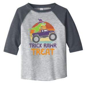 Trick Rawr Treat Dinosaur Monster Truck Halloween Boy Toddler Fine Jersey T-Shirt