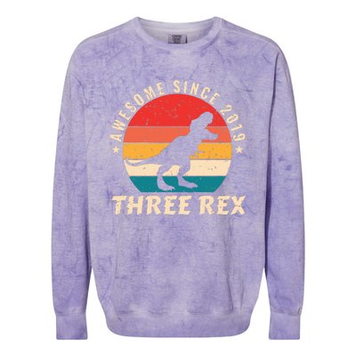 THREE REX Colorblast Crewneck Sweatshirt