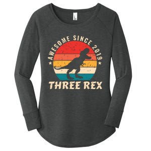 THREE REX Women's Perfect Tri Tunic Long Sleeve Shirt