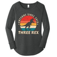 THREE REX Women's Perfect Tri Tunic Long Sleeve Shirt