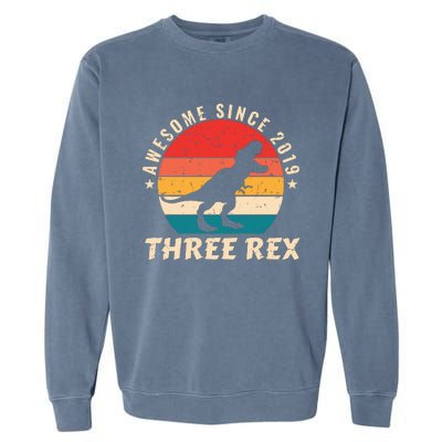 THREE REX Garment-Dyed Sweatshirt