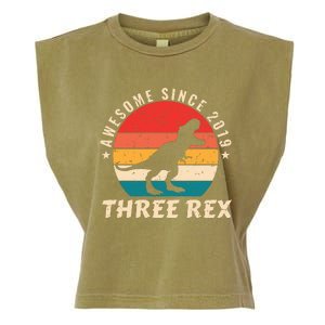 THREE REX Garment-Dyed Women's Muscle Tee