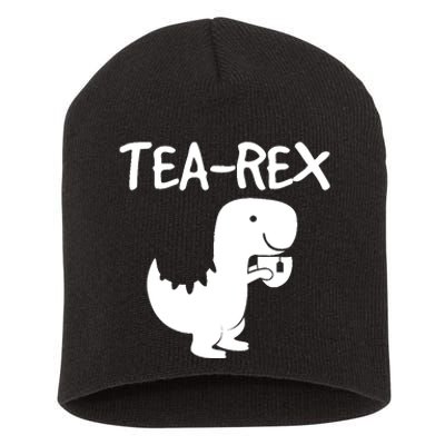 Tyrannosaurus Rex Tea Dino Man Woman Party Funny Design Short Acrylic Beanie