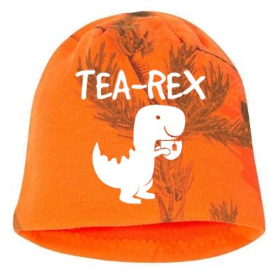 Tyrannosaurus Rex Tea Dino Man Woman Party Funny Design Kati - Camo Knit Beanie