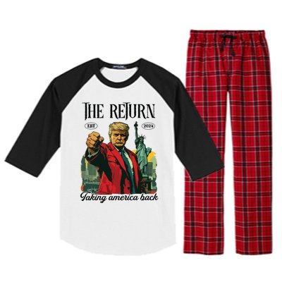 The Return Taking America Back Raglan Sleeve Pajama Set