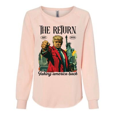 The Return Taking America Back Womens California Wash Sweatshirt