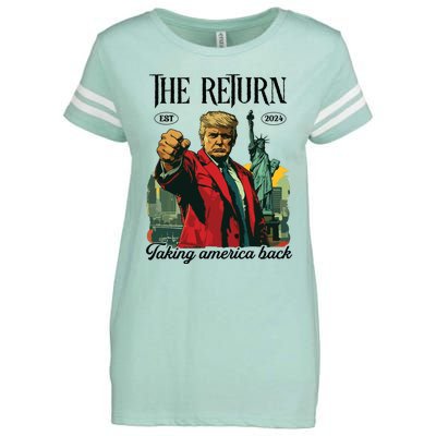 The Return Taking America Back Enza Ladies Jersey Football T-Shirt