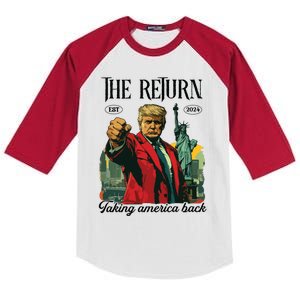 The Return Taking America Back Kids Colorblock Raglan Jersey