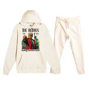 The Return Taking America Back Premium Hooded Sweatsuit Set