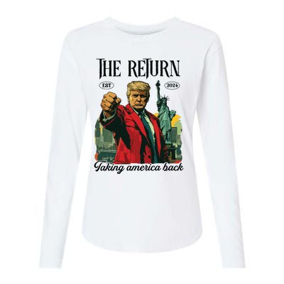 The Return Taking America Back Womens Cotton Relaxed Long Sleeve T-Shirt