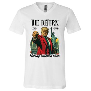 The Return Taking America Back V-Neck T-Shirt