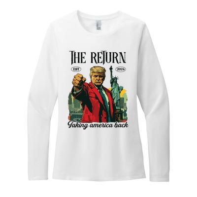 The Return Taking America Back Womens CVC Long Sleeve Shirt