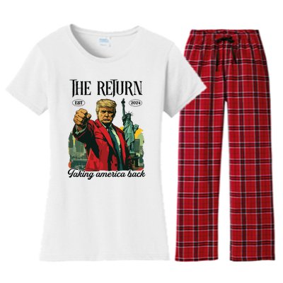 The Return Taking America Back Women's Flannel Pajama Set