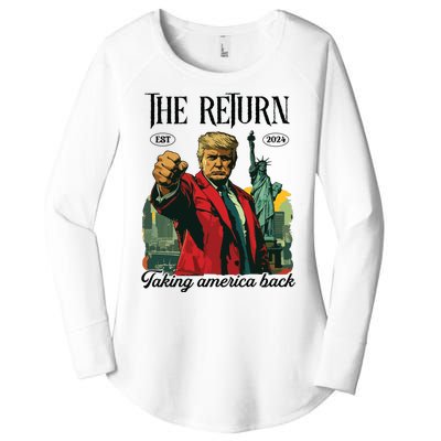 The Return Taking America Back Women's Perfect Tri Tunic Long Sleeve Shirt