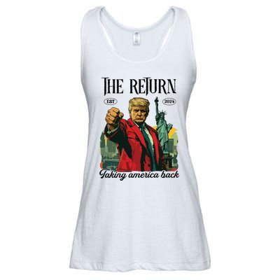 The Return Taking America Back Ladies Essential Flowy Tank