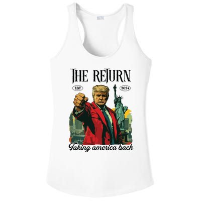 The Return Taking America Back Ladies PosiCharge Competitor Racerback Tank