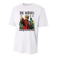 The Return Taking America Back Youth Performance Sprint T-Shirt