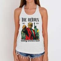 The Return Taking America Back Women's Knotted Racerback Tank