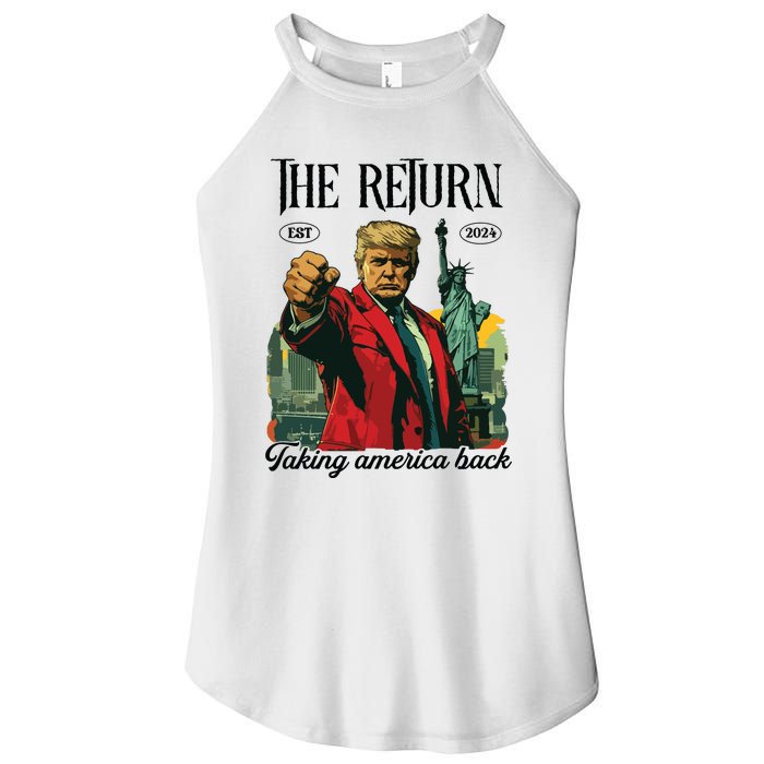 The Return Taking America Back Women's Perfect Tri Rocker Tank