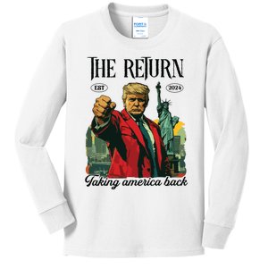 The Return Taking America Back Kids Long Sleeve Shirt